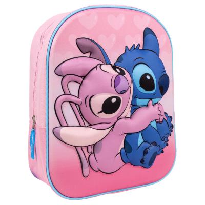 Disney Stitch 3d Angel Zaino 31cm ROSA