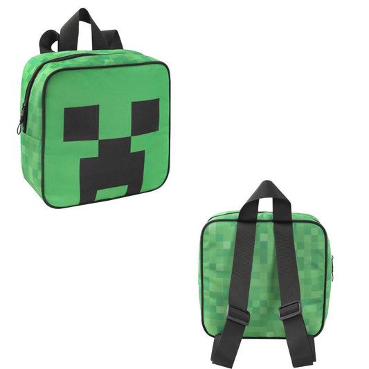 Mini zaino minecraft verde-nero