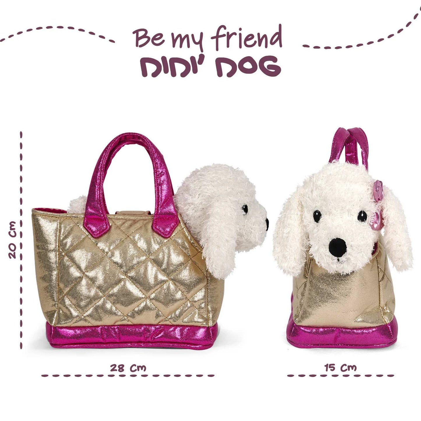 Mini Bag con Peluche Dudù Dog Perletti Toys