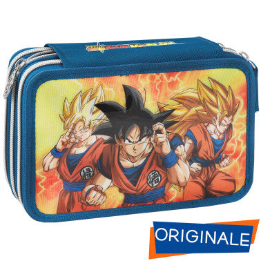 ASTUCCIO 3 ZIP CON CORREDO DRAGON BALL