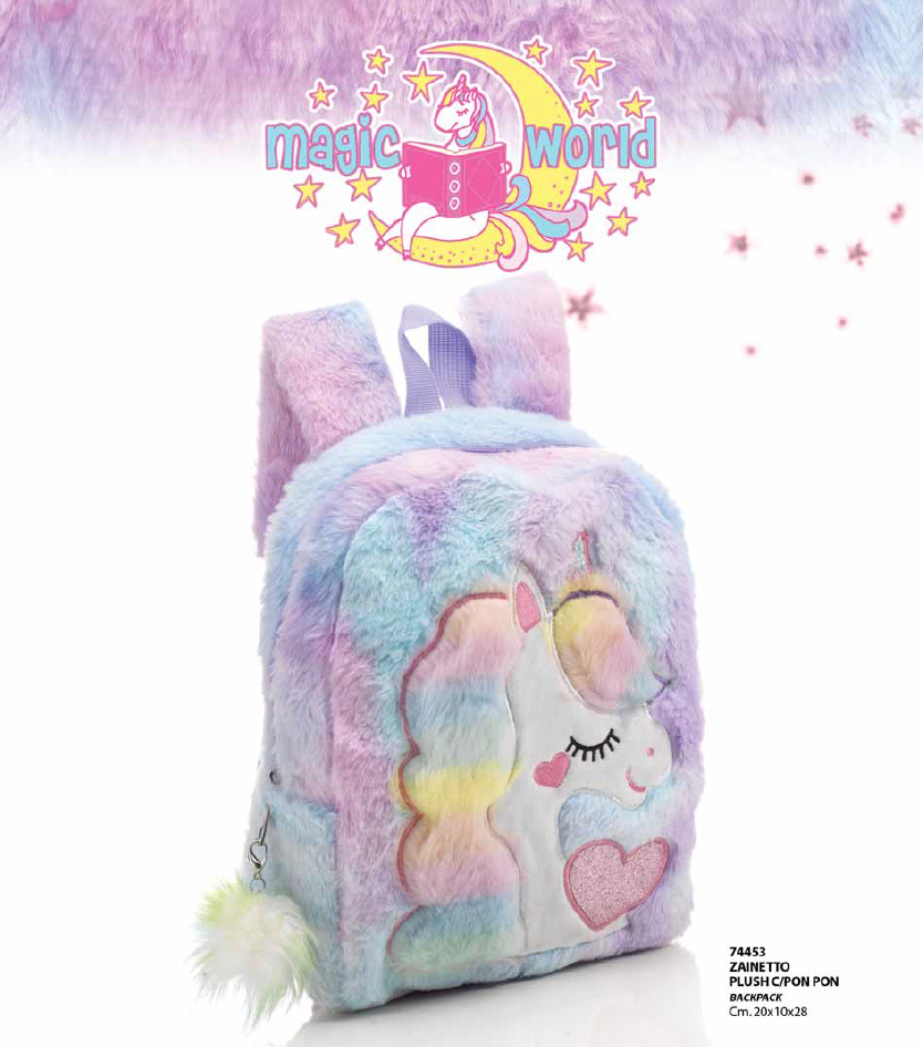 ZAINETTO UNICORNO PLUSH CON PON PON