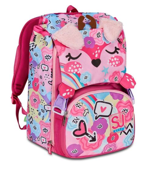 Zaino scuola SJ estensibile Big Pinkhugs