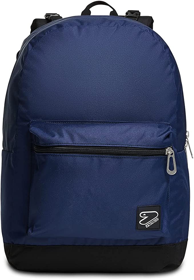 Zaino scuola Reversible Pockets Seven Blue Cashmere con auricolari wireless, Blue Marine