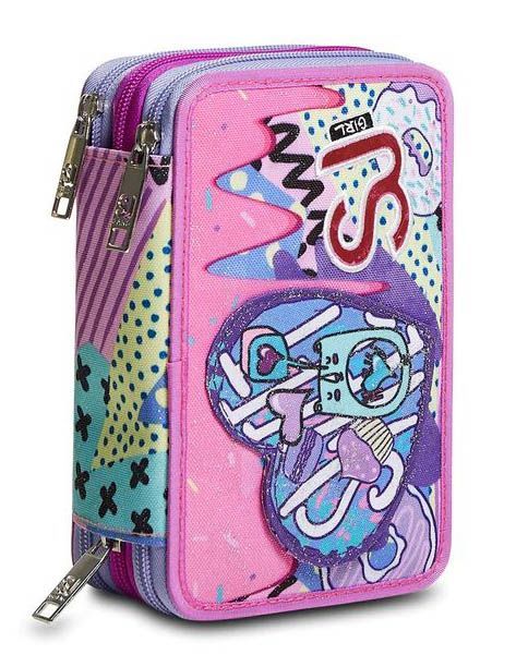 ASTUCCIO 3 ZIP GIRL SJ GANG