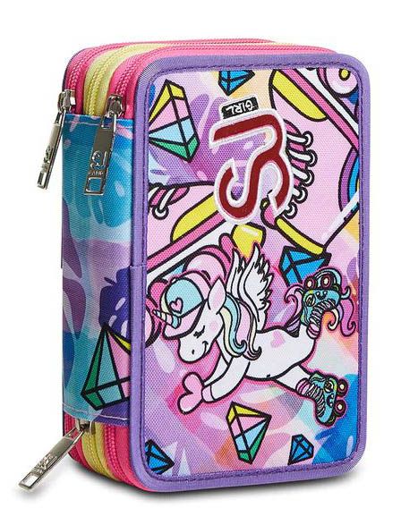 ASTUCCIO 3 ZIP GIRL SJ GANG