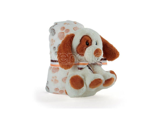 COPERTINA + PELUCHE DOG PERLETTI TOYS