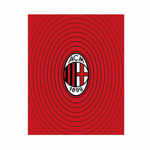 Plaid in pile A.C. Milan ufficiale 120x150 cm W555