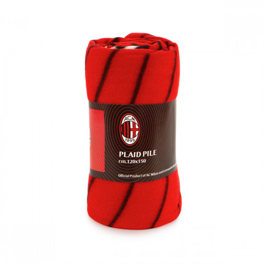 Plaid in pile A.C. Milan ufficiale 120x150 cm W555