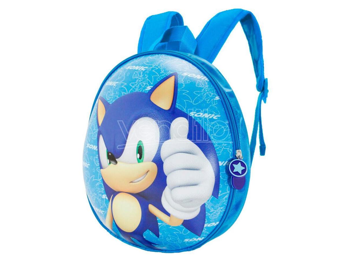 ZAINO EGGY FACE SONIC 28CM