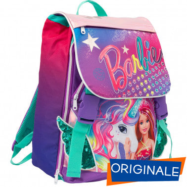 ZAINO SCUOLA SDOPPIABILE MULTI BARBIE